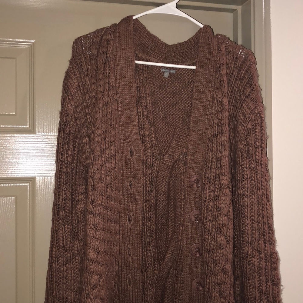 Charlotte Russe Oversized Button Cardigan